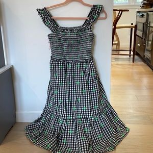 Kade Spade Dresses Like New | Gingham Voile Smocked Dress | S